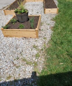 Giantex Raised Garden Bed Planter, Wooden Elevated Vegetable Planter Kit Box Grow for Patio Deck Balcony Outdoor Gardening, Natural 97"Lx25"Wx10"H Rectangular 35 91atqTDwklL