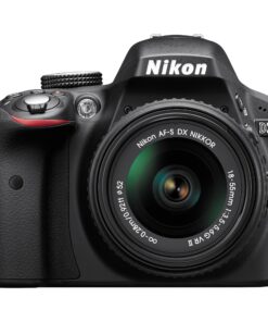 Nikon D3300 24.2 MP CMOS Digital SLR with Auto Focus-S DX Nikkor 18-55mm f/3.5-5.6G VR II Zoom Lens (Black) Black w/ 18-55mm Base 47 91b1UX26KZL