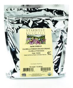 Starwest Botanicals Organic Chlorella Powder (Cracked Cell Walls), 1 Pound