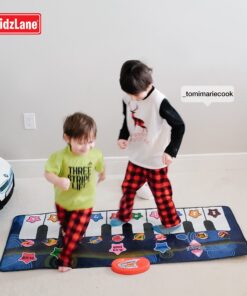 Piano Mat for Kids, 10 Selectable Sounds + Play -Record -Playback -Demo-mode, Heavy Duty Material Piano Mat 14 91b6u4xxKCS