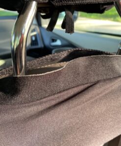 FH Group Car Seat Covers Full Set Cloth - Universal Fit Automotive Seat Covers, Low Back Front Seat Covers, Solid Back Seat Cover, Washable Car Seat Cover For SUV, Sedan And Van Black BLACK Seat Covers 65 91b72R2u08L