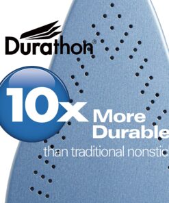 Alternative view of Hamilton Beach Steam Iron & Vertical Steamer for Clothes with Scratch-Resistant Durathon Soleplate, 3-Way Auto Shutoff, Anti-Drip, 8' Retractable Cord, 1500 Watts, Blue