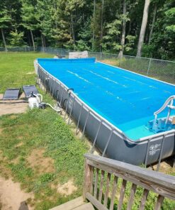 INTEX 26377EH Ultra XTR Deluxe Rectangular Above Ground Swimming Pool Set: 32ft x 16ft x 52in – Includes 2650 GPH Sand Filter Pump – Saltwater System – SuperTough Puncture Resistant – Rust Resistant with Sand Filter Pump & Saltwater System 34 91bDl6xSYYL 1