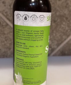 Sky Organics Organic Hemp Seed Oil for Face, 100% Pure & Cold-Pressed USDA Certified Organic to Nourish, Soothe & Strengthen, 8 fl. Oz. 27 91bOtx3YY0L