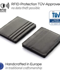 Jaimie Jacobs Flap Boy Slim Magic Wallet Genuine Leather RFID Blocking Black with Black Elastic 17 91bSipcTbHL