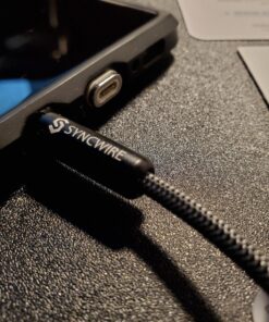 Syncwire 3.5mm Nylon Braided Aux Cable (3.3ft/1m,Hi-Fi Sound), Audio Auxiliary Input Adapter Male to Male Cord for Headphones, Car, Home Stereos, Speaker, iPhone, iPad, iPod, Echo & More – Black 3.3 ft (1 m) 32 91bh igp4L 3