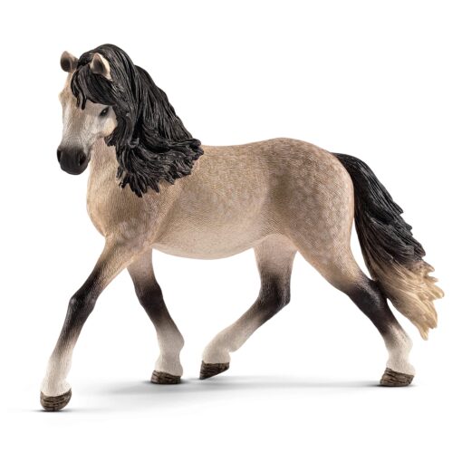 Schleich Horse Club Realistic Andalusian Mare Figurine - Highly Detailed Horse Toy, Durable for Education and Imaginative Play for Boys and Girls, Gift for Kids Ages 5+