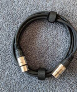 Amazon Basics XLR Microphone Cable for Speaker or PA System, All Copper Conductors, 6MM PVC Jacket, 10 Foot, Black 1-Pack 10 Feet 55 91brfFEAmL