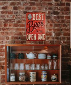 ERLOOD Best Beer Vintage Funny Home Decor Tin Sign Retro Metal Bar Pub Poster 8 x 12 17 91btm0clbwL