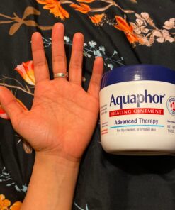 Aquaphor Healing Ointment, Advanced Therapy Skin Protectant, Dry Skin Body Moisturizer, Multi-Purpose Healing Ointment, For Dry, Cracked Skin & Minor Cuts & Burns, 14 Oz Jar Unscented 50 91c0vCNqKPL 1