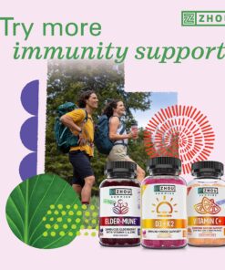 Zhou Nutrition Vitamin D3 K2, Bone and Heart Health Formula 5000 IU Vitamin D3 & 90 mcg Vitamin K2, Max Strength 2 in 1 Immune Support and Calcium Absorption, Gluten Free, 60 Count Capsules 24 91c3WCRS02L