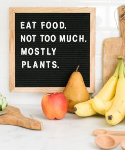 Rivi Retro Felt Letter Board - 344 Changeable Characters & Premium Oak Frame - Vintage Message Board with Storage Bag - Create Inspirational Quotes, Fun Signs & Romantic Notes - Perfect Gift Idea 13 91c8zSLsR4L