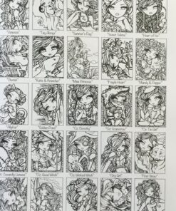 Sweet & Simple Whimsy Girls: Mermaids and More to Color 69 91c9ot4MKNL