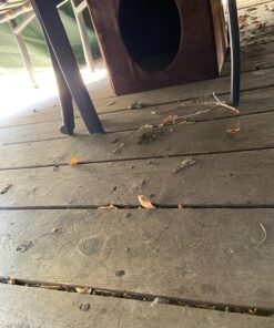 MidWest Homes for Pets 137-BR 'The Original' Curious Cat Cube, Cat House / Cat Condo in Brown Faux Suede & Synthetic Sheepskin Brown Single Story 66 91cEU0mMJVL 3