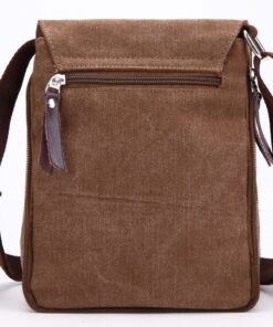 Berchirly Small Vintage Canvas Leather Messenger Crossbody Bag Pack Organizer Medium Coffee 12 91cFmoi8fmL