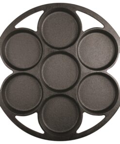 Alternative view of Lodge Cast Iron Mini Cake Pan. Pre-seasoned Cast Iron Cake Pan for Baking Biscuits, Desserts, and Cupcakes.