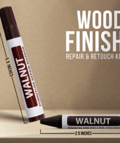 RamPro Furniture Markers Touch up, 12 Piece Furniture and Wood Floor Markers and Crayons Repair Kit - 6 Felt Tip Wood Markers, 6 Wax Crayons in Black, Maple, Oak, Cherry, Walnut and Mahogany Set of 12 31 91cKBTqmChL