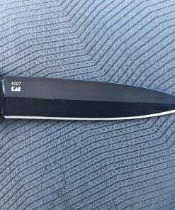 Kershaw Secret Agent (4007); Concealable Boot Knife with Strong Single Edge 4.4 Inch 8Cr13MoV Steel Blade; Arrives with Dual Carry Molded Sheath and Stealthy Non-Reflective Black Oxide Finish, 3 OZ 45 91cMJQWJFL
