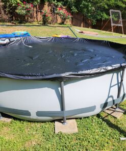 Bestway Steel Pro MAX 12 Foot x 30 Inch Round Metal Frame Above Ground Outdoor Backyard Swimming Pool Set with 330 GPH Filter Pump 12' x 30" 45 91cOCFmIJ3L