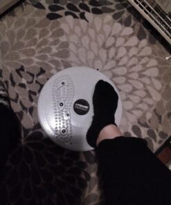 Figure Trimmer Core Ab Twister Board for Exercise 12 inch Waist Twisting Disc with 8 Mangets Reflexology for Slimming and Strengthening Abdominal & Stomach Exercise Equipment Grey 35 91cTiUnCSIL