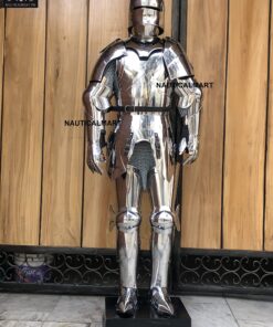 Medieval Gothic Wearable Suit of Armor Full Body Wearable Armor Costume Silver 19 91cWJYUIRyL
