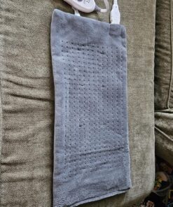 Pure Enrichment® PureRelief™ XL Heating Pad - 12" x 24" Electric Heating Pad for Back Pain & Cramps, 6 Heat Settings, FSA/HSA Eligible, Soft Machine Wash Fabric, Auto-Off & Moist Heat (Charcoal Gray) 54 91cX S36HLL