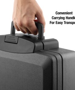 Alternative view of Sentry Safe Safe Box, Fireproof Waterproof, Lock Box, Black, Exterior: 14.3 in W x 13 in D x 6.1 in H