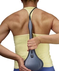 Thumper Sport Percussive Massager - Deep Tissue Home use Massager for Muscles, Back, Shoulders, Legs, arms. Portable percussive Therapy Action Electric Handheld Massager with Long Handle 1 Count (Pack of 1) 15 91cbOipZqL