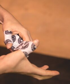 Goat Tape Scary Sticky Premium Athletic Tape | Weightlifting Tape | Thumb Tape for Hook Grip – Sticks with You Through The Toughest Fitness Workouts and Lifts White & Black | Single Pack Pack of 1 17 91cbxPNCkeL