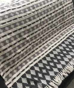 DII California Casual, Colby Southwest Woven Throw, Black & Gray, 50x60 50x60" 50 91cczBgw1kL 2