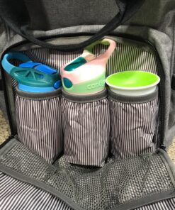 Backpack Diaper Bag Wide Open Design with Stroller Straps Changing Pad & Insulated Pockets for Both Mom & Dad 49 91cd5Yb8GL 1