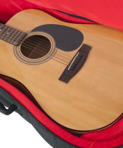 Gator Cases Transit Series Acoustic Guitar Gig Bag; Charcoal Black Exterior (GT-ACOUSTIC-BLK) 28 91cfj2tOaoL