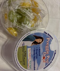 Preggie Pop Drops - 21 Drops - Morning Sickness Relief during pregnancy - Safe for pregnant Mom & Baby - Gluten Free - Four Flavors: Lemon, Raspberry, Green Apple, Tangerine Lemon, Raspberry, Green Apple, Sour Tangerine 21 Count (Pack of 1) 27 91cg3rhTtCL