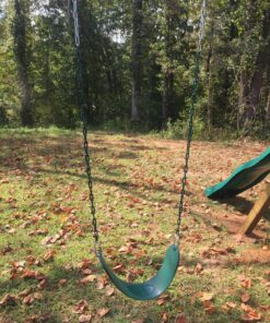 Swing-N-Slide Heavy Duty Green Swing Seat - 58" Vinyl Coated Chain Backyard Playground Swing for Replacement or Accessories 19 91chxASNFnL