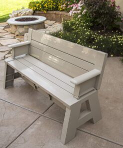 Premiere Products 5RCATA Tan Convert A Bench, Approximate Size: Table 27" H x 14" D 31" H x 58" L Seat 17" H x 14" D Weighs 38 lbs 24 91cjTOlTJCL