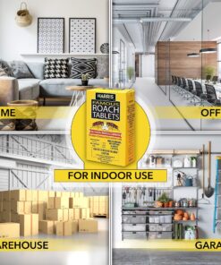 Harris Roach Tablets, Boric Acid Roach Killer with Lure for Insects (4oz, 96 Tablets) 4 oz 27 91cx7 annGL