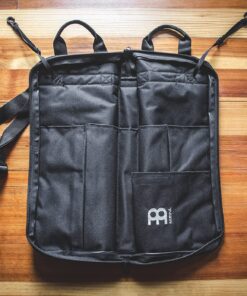 Meinl Percussion Drum Stick Bag with Extra Outside Pocket and Floor Tom Hooks – for Mallets, Brushes and Accessories, Black, Standard (MSB-1) Regular 37 91d YILMylS