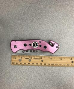 TAC Force TF-498 Series Spring Assist Folding Knife, Half-Serrated Blade, 4.5-Inch Closed Pink EMT 28 91d2O8knckL