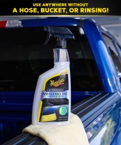 Meguiar's Ultimate Waterless Wash & Wax - Scratch-Free Waterless Car Wash That Makes Car Detailing Quick and Easy - 26 Oz 26 Fl Oz (Pack of 1) 35 91d5 w5YTBL 1