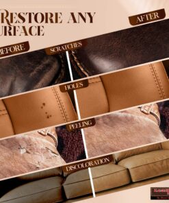 Leather Max Complete Leather Refinish, Restore, Recolor & Repair Kit/Now with 3 Color Shades to Blend with/Leather & Vinyl Refinish (Bold Brown) Bold Brown 32 91d9FsHHHUL