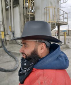 OccuNomix VCB200-06 Vulcan Cowboy Style Hard Hat with Ratchet Suspension, Black, One Size 42 91dASk EMmL