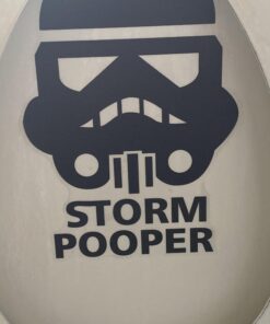 Remarkable Walls Star Wars Inspired Parody Storm Pooper Vinyl Decal 8 inches high by 6 inches wide Black 18 91dBpwmJ4DL