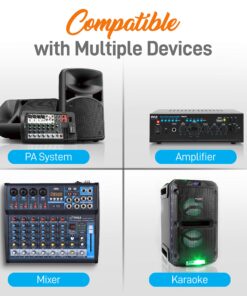 Alternative view of Pyle 2 Channel Wireless Microphone System - Portable UHF Digital Audio Mic Set with 2 Headset, 2 Lavalier lapel, 2 Transmitter, ¼’’ cable, power adapter - For Karaoke, PA, DJ, - PDWM3400,Black