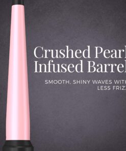 REMINGTON Pro Pearl Ceramic Conical Curling Wand, Digital Controls + 10 Heat Settings, Black/Pink, CI95AC4 1/2 - 1 Inch Black/Pink Tapered 32 91dFaFs8 QL