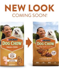 Alternative view of Purina Dog Chow Small Breed Dry Dog Food, Little Bites With Real Chicken & Beef - 8 lb. Bag 8 Pound (Pack of 1)