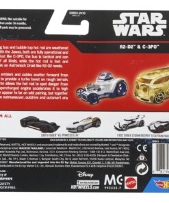 Hot Wheels Star Wars Rogue One Battle Damaged C-3P0 and R2-D2 Character Car (2-Pack) 13 91dVKArkGL