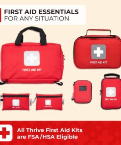 First Aid Kit – 291 Pieces of First Aid Supplies | Hospital Grade Medical Supplies for Emergency and Survival Situations | Ideal for Car, Trucks, Camping, Hiking, Travel, Office, Sports, Pets, Hunting, Home 291 Piece - Bag 40 91dWFrCg8ZL