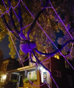 Mega Spider Web Outdoor Halloween Decoration - Terrify Your Neighbors - by FunWorld Standard White 27 91dWbRKsxtL
