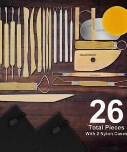 Alternative view of U.S. Art Supply 26-Piece Pottery & Clay Sculpting Tool Sets with Canvas Cases 26-Piece with Nylon Cases