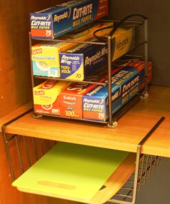 Deco Brothers Wrap Organizer Rack for Kitchen Cabinet, 3 Tier, Bronze 18 91daIHE UnL